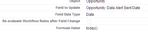 Opportunity Field Update