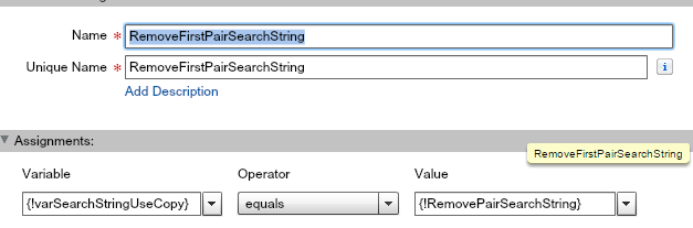 remove search string